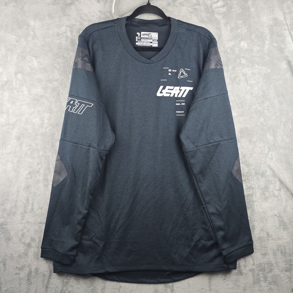 Leatt Jersey Mens 2XL Black 4.5 Windblock Graphic Motocross MX Bike Pant Grip